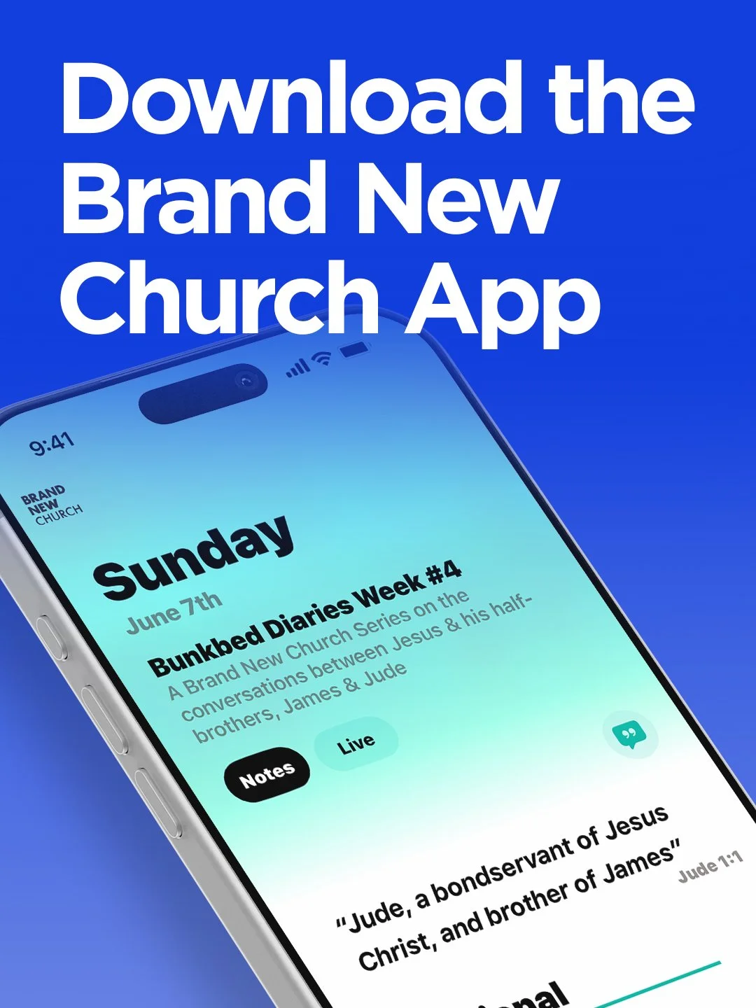 The Brand New Church app